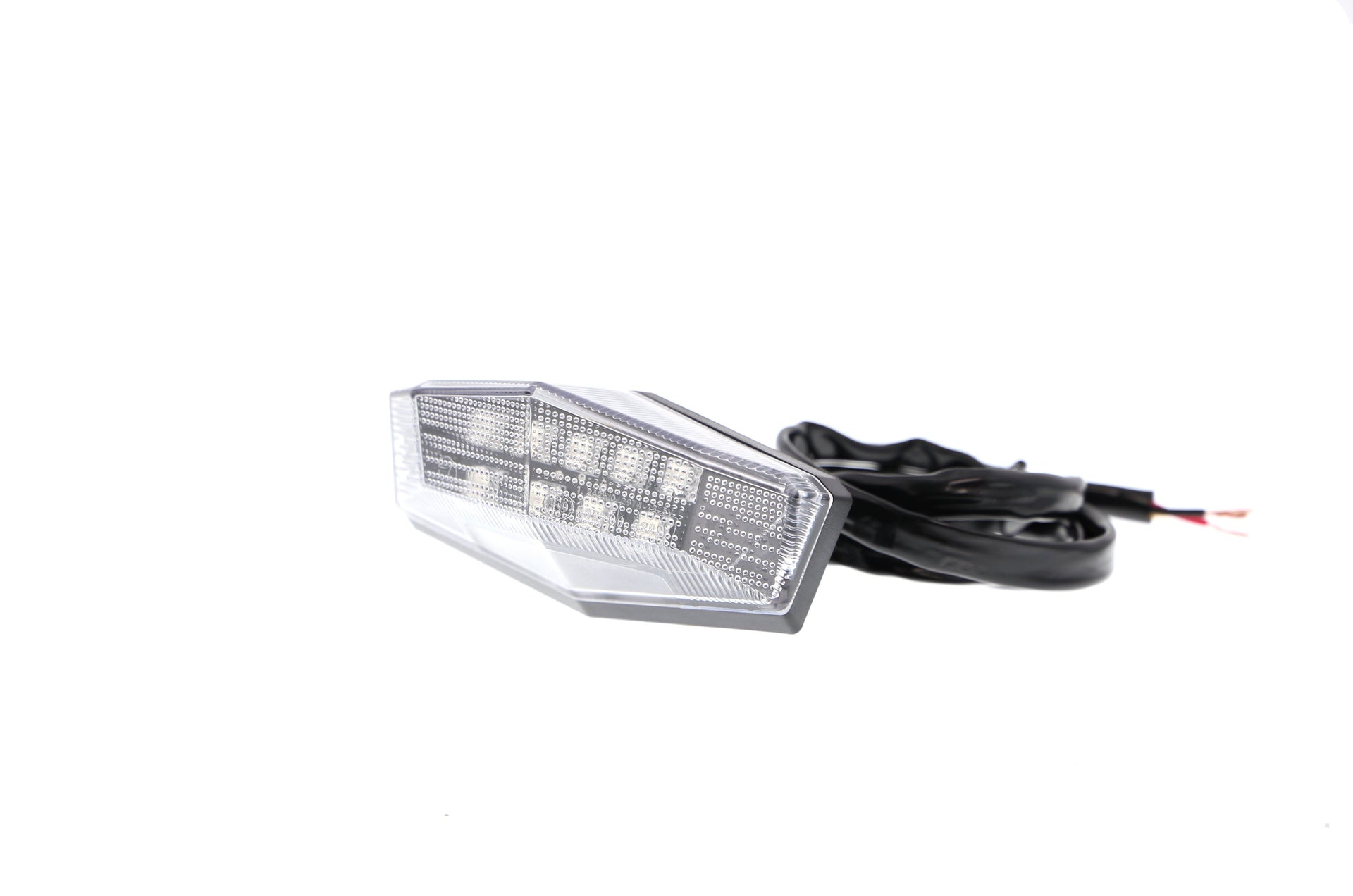 Evotech Combination Rear Light / Number Plate Light (Clear)