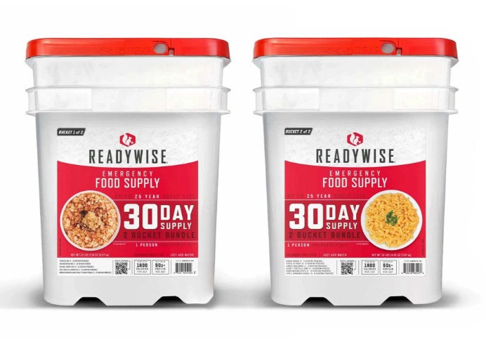 Readywise 30 Days Food Supply – 326 Servings – 2 Buckets