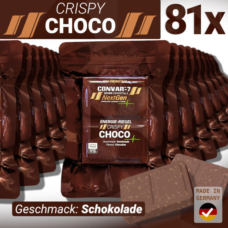 CONVAR-7 NextGen Energy Bar - Crispy Choco ( 81 Pieces per Box)