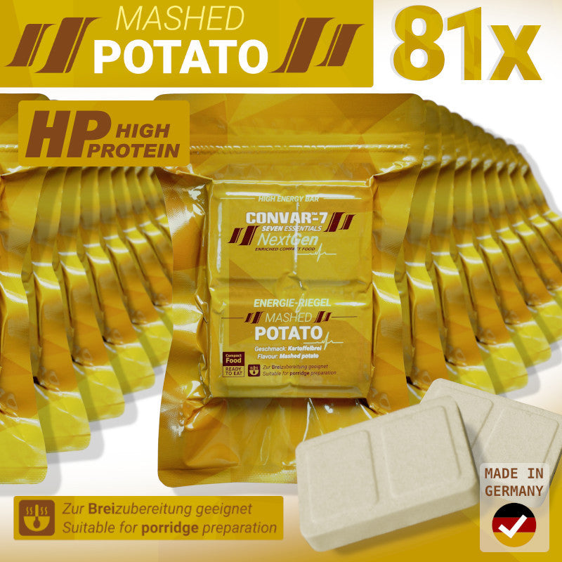 CONVAR-7 NextGen Energy Bar - Mashed Potato (81 Pieces per Box)