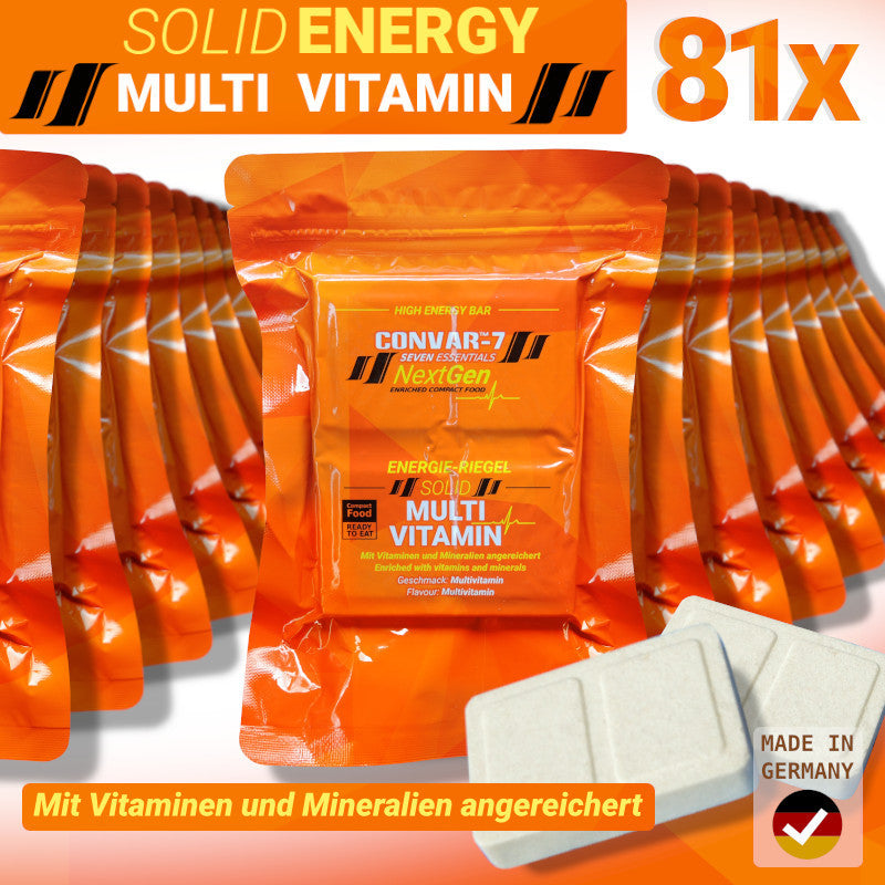 CONVAR-7 NextGen Energy Bar - Multi Vitamin ( 81 Pieces per Box)