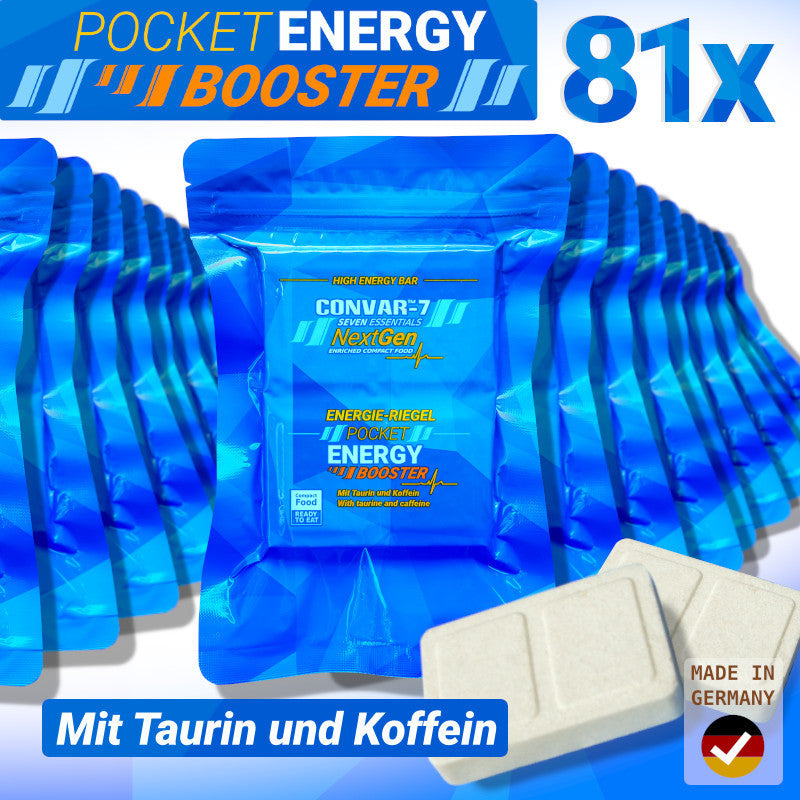 CONVAR-7 NextGen Energy Bar - Pocket Energy Booster (81 Pieces per Box)