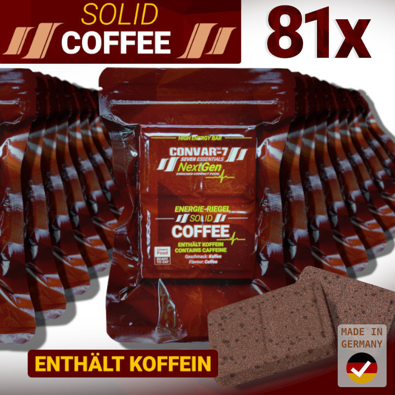 CONVAR-7 NextGen Energy Bar - Solid Coffee ( 81 Pieces per Box)