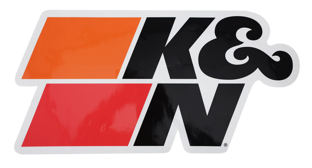 K&N Decal; Die Cut, 10-1/2" X 5-21/64" K&N Logo Black 89-11694