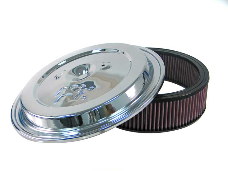 K&N Replacement Air Filter w/Chrome Lid CE-1502