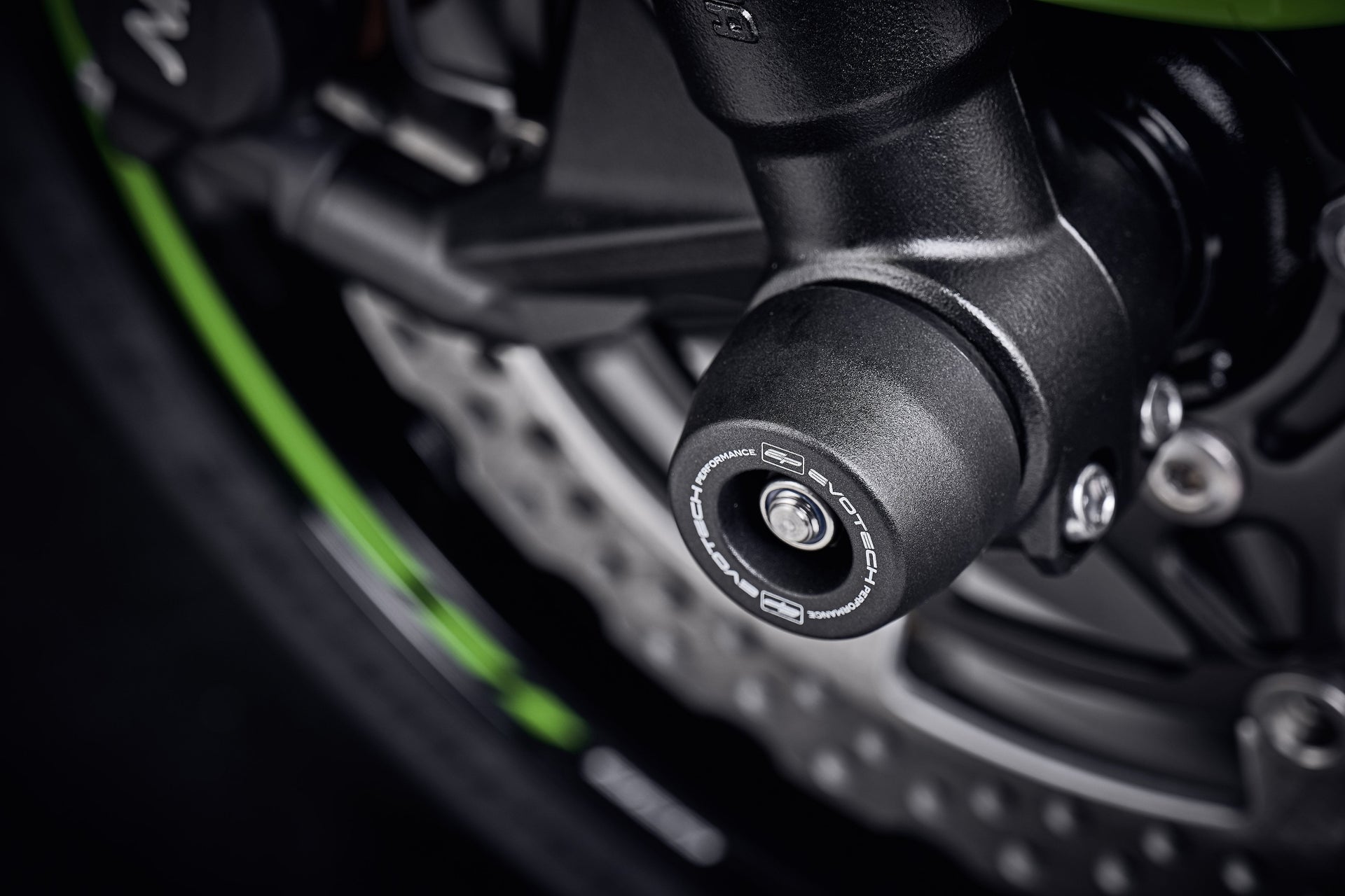 Evotech Front Spindle Bobbins - Kawasaki ZX6R (2019 - 2021)
