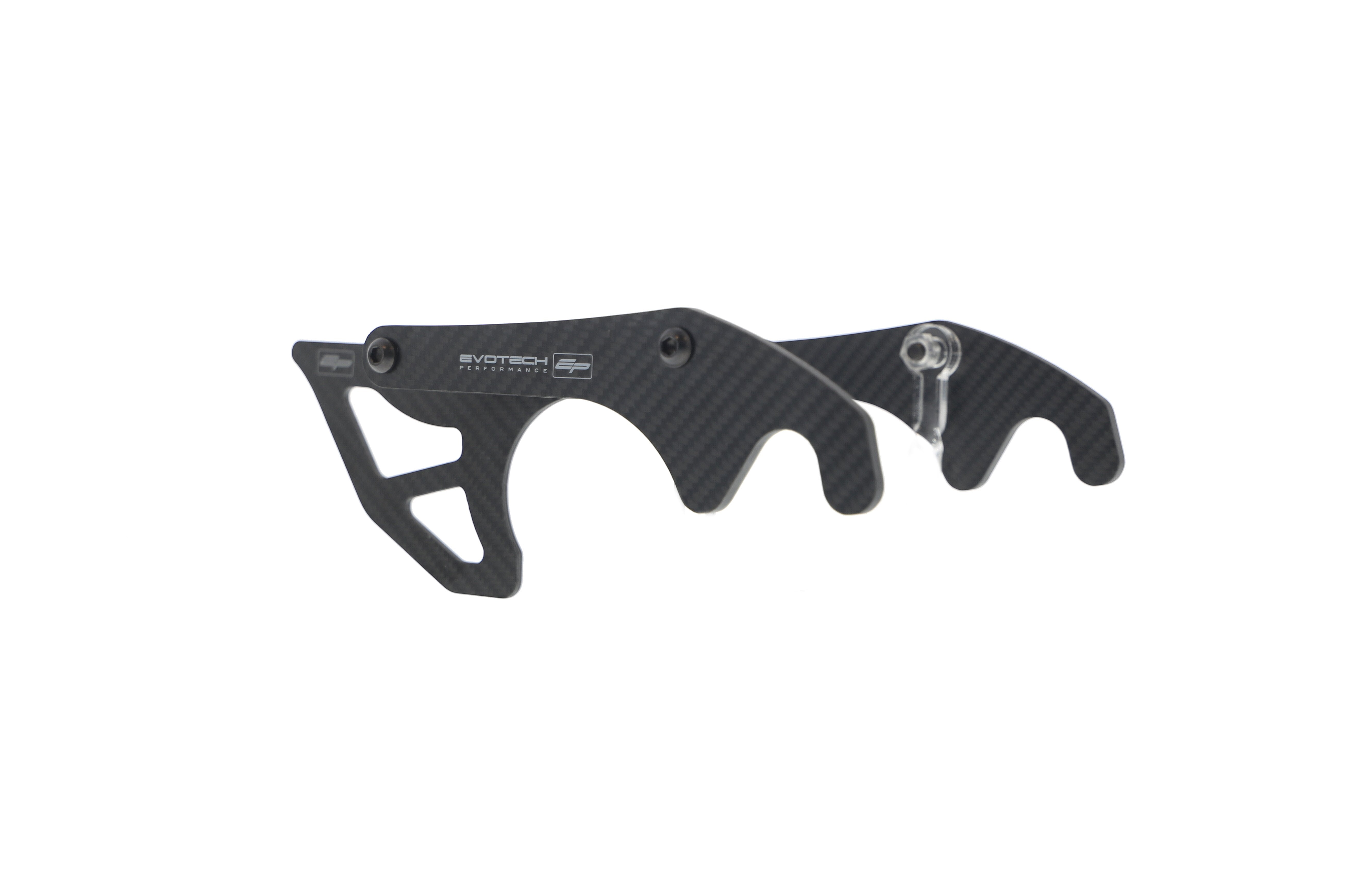 Evotech Carbon Fibre Toe Guard / GP Style Paddock Stand Plates - Yamah
