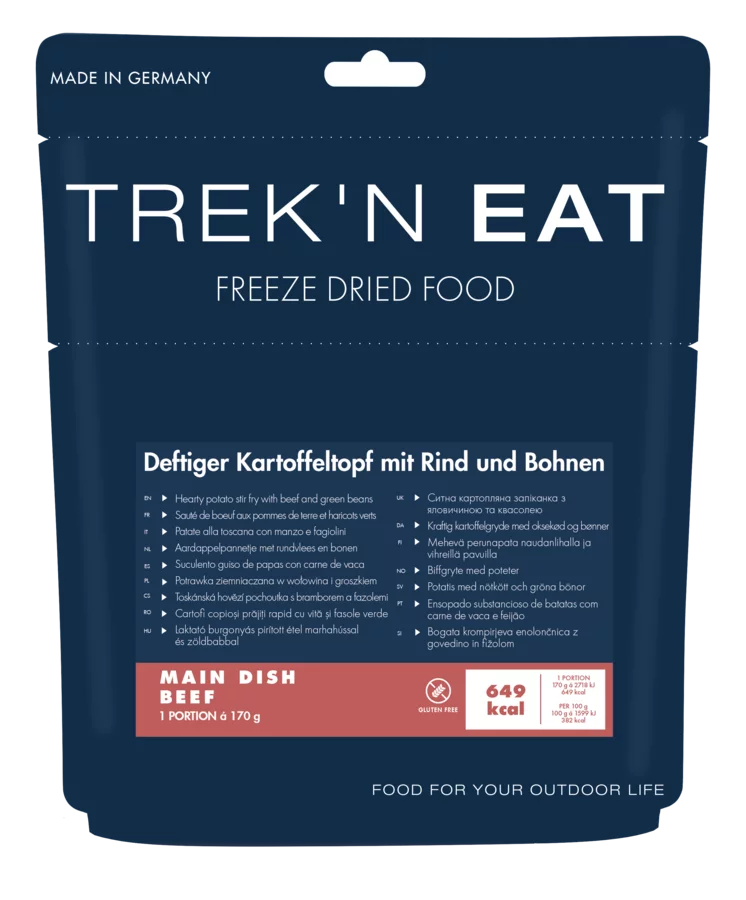 TREK'N EAT Hearty Potato Stir Fry with Beef and gr
