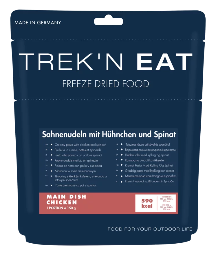 TREK'N EAT Creamy Pasta with Chicken and Spinach