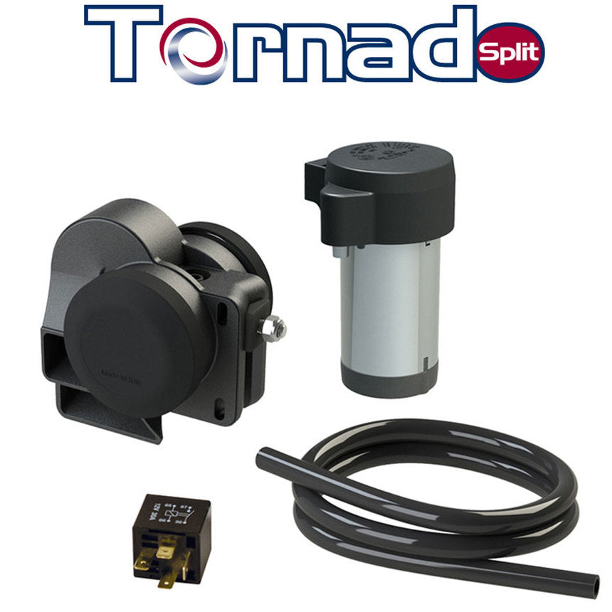 Marco TR2S Tornado Split compact twin tone horn with separate compressor - Makers of the Denali Soundbomb