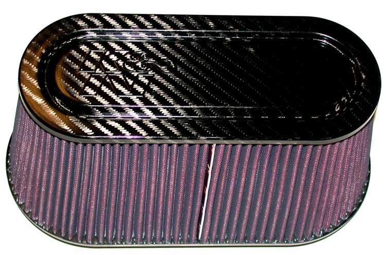 K&N Universal Air Filter - Carbon Fiber Top & Base RP-5115
