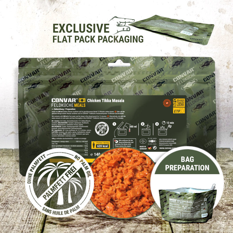 CONVAR Feldkuche Chicken Tikka Masala (12 Pieces per Box)