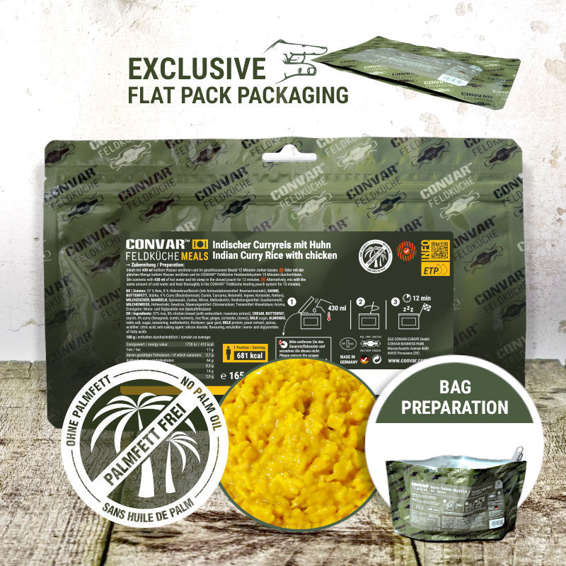 CONVAR Feldkuche Indian curry chicken (12 Pieces per Box)