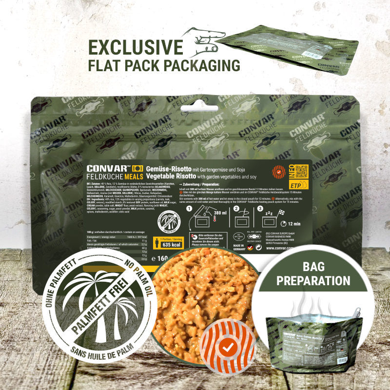 CONVAR Feldkuche Vegetable Risotto (12 Pieces per Box)