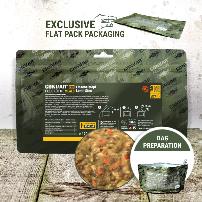 CONVAR Feldkuche Lentil Stew (12 Pieces per Box)