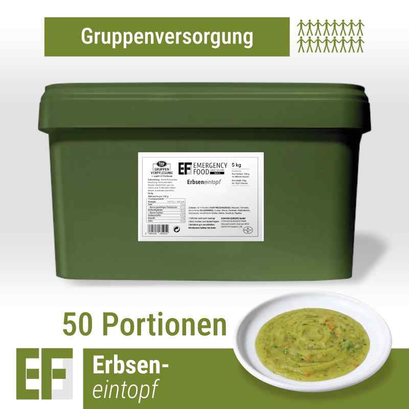 CONVAR EF MEALS Pea Stew (50 Portions per Bucket)