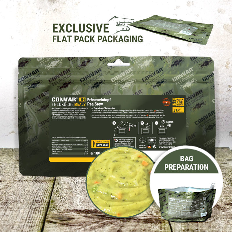 CONVAR Feldkuche Pea Stew (12 Pieces per Box)