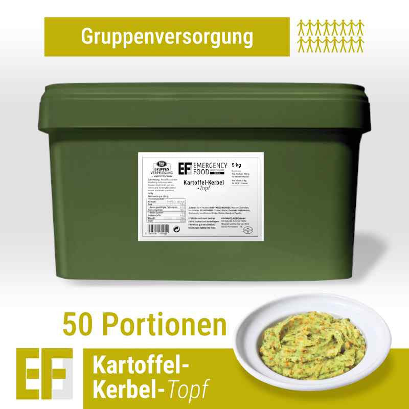 CONVAR EF MEALS Potato Chervil Pot (50 Portions per Bucket)
